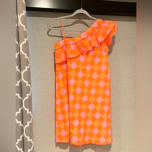 Little Marc Jacobs Girls Pink and Orange Dress Bold Bright 12 NWT - Picture 3 of 11